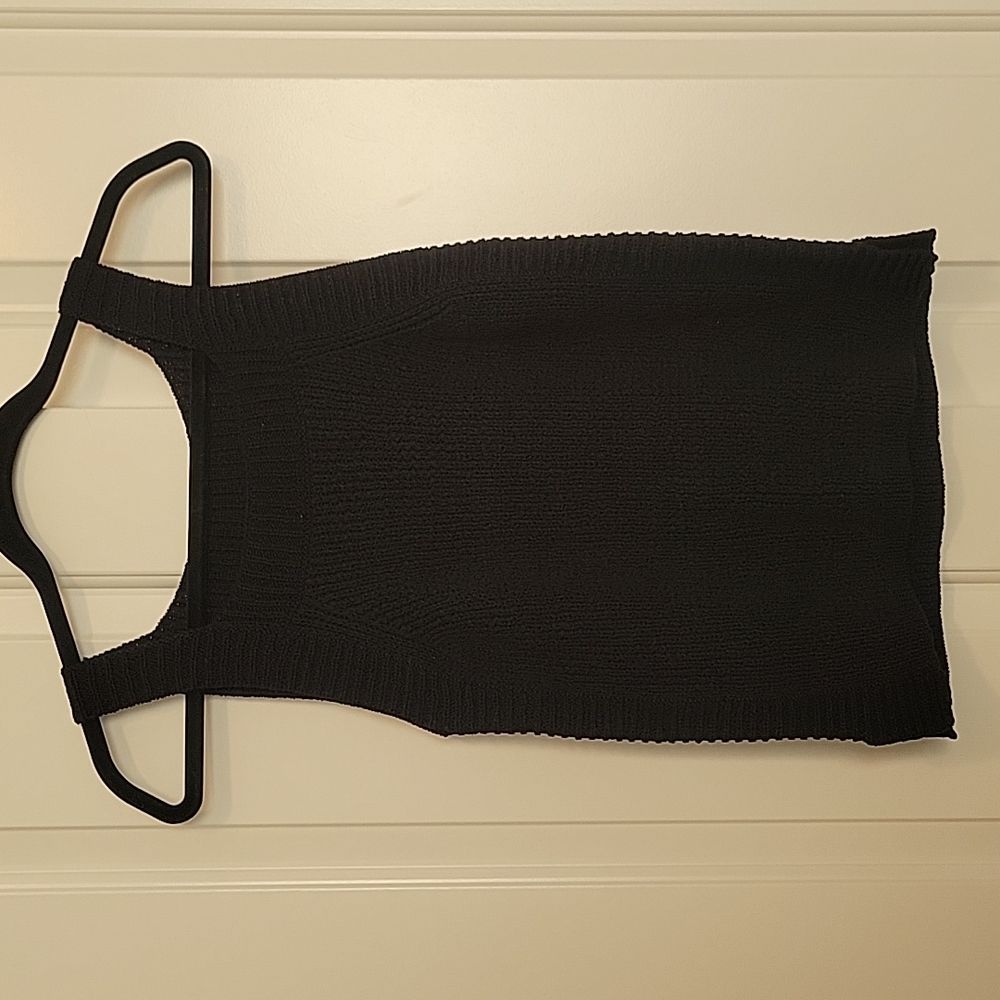 NWT J.Crew Sweater Knit Tank Top Black Size Small